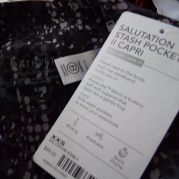 Athleta Salutation Stash Pocket II Carpri Serpent - Picture 3 of 5